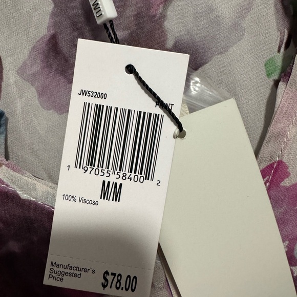 NWT- Jason Wu- Women’s Soft Floral V-Neck Blouse. Size M - Picture 5 of 9